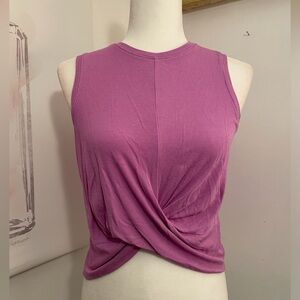 All In Motion Crop Tank Top in Purple